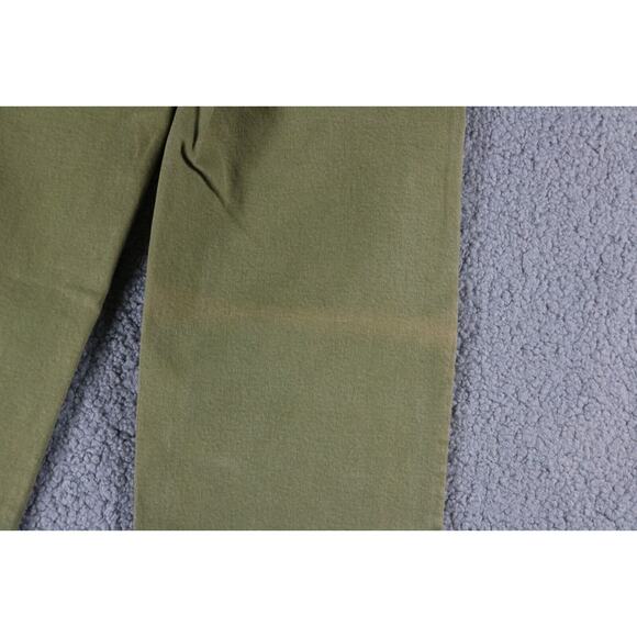 New Re/Done Womens 24 Green Jeans 70s Ultra High Rise Stove Pipe - Picture 8 of 8